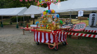 納涼祭の準備着々と